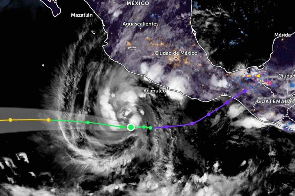 SMN: Se forma tormenta tropical Kristy frente las costas de Guerrero y Oaxaca