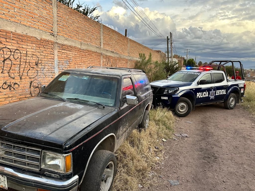 Acción.Policías estatales recuperaron un vehículo que había sido robado en la Zona Centro de la ciudad de Durango