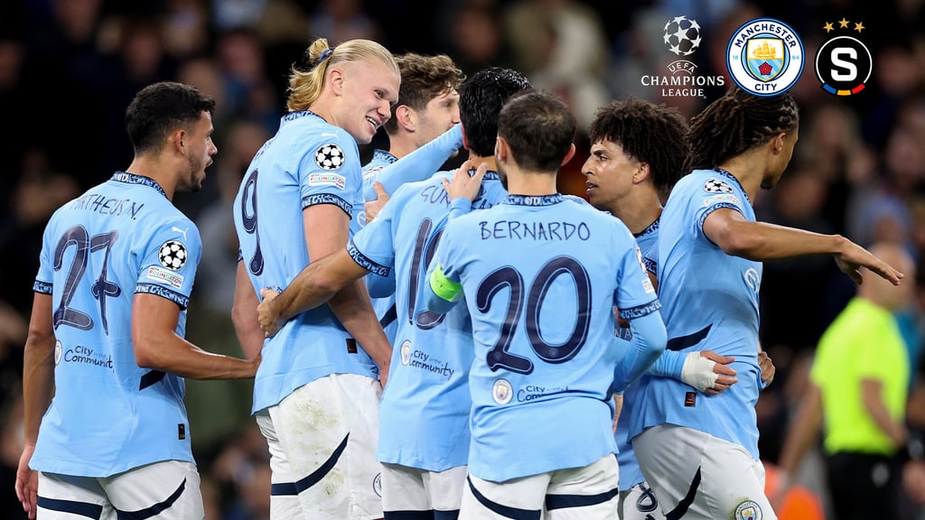 Champions League: Manchester City humilla al Sparta Praga por 5-0