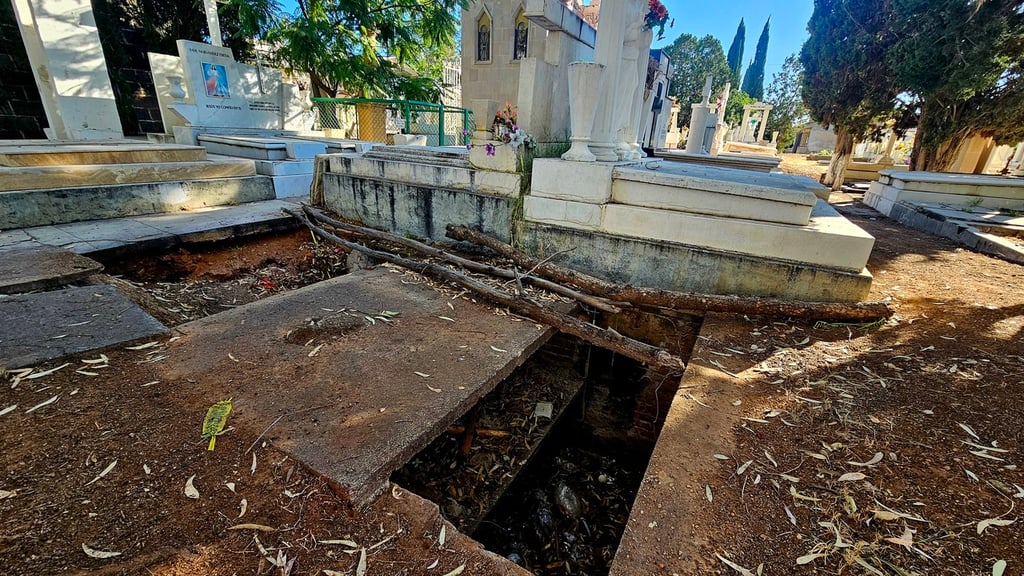 Tumbas al descubierto en el Panteón de Oriente