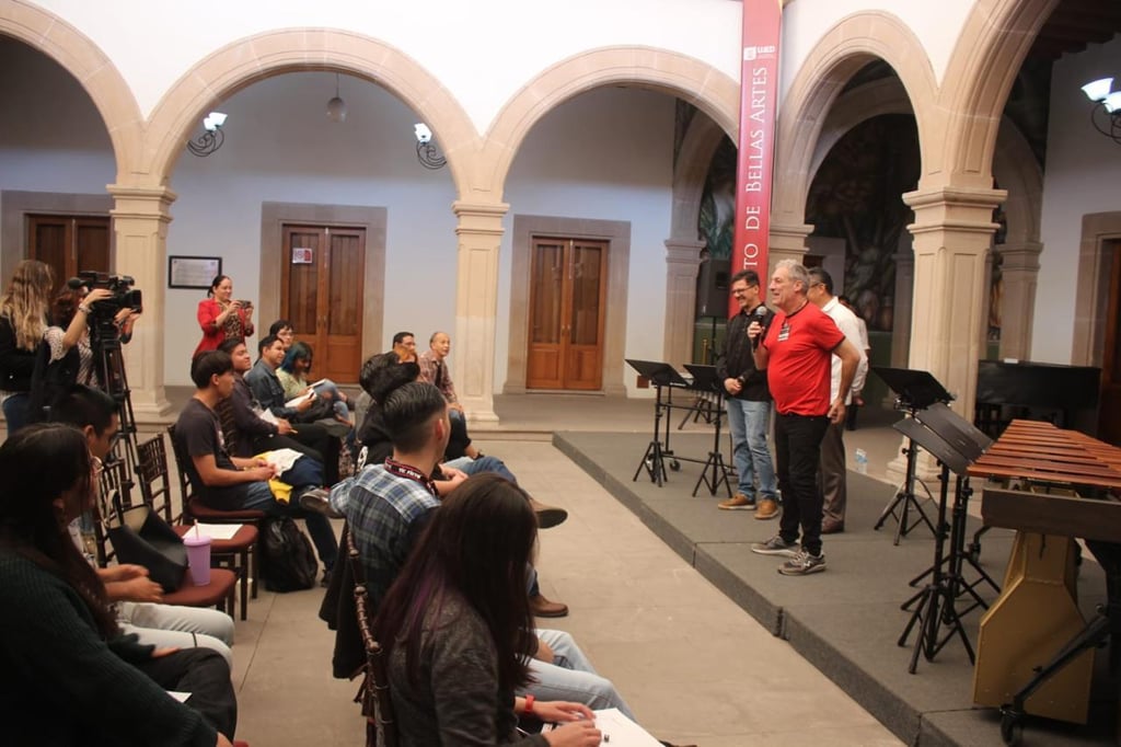 La clase magistral se centró en la marimba, un instrumento protagonista en esta ocasión.