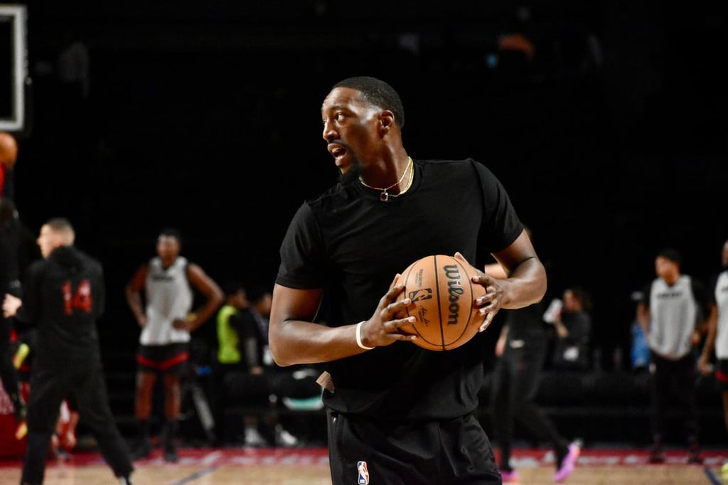 Dato. Los jugadores del Miami Heat llegaron este jueves a la CDMX y jugarán el tercer partido de su historia en México.