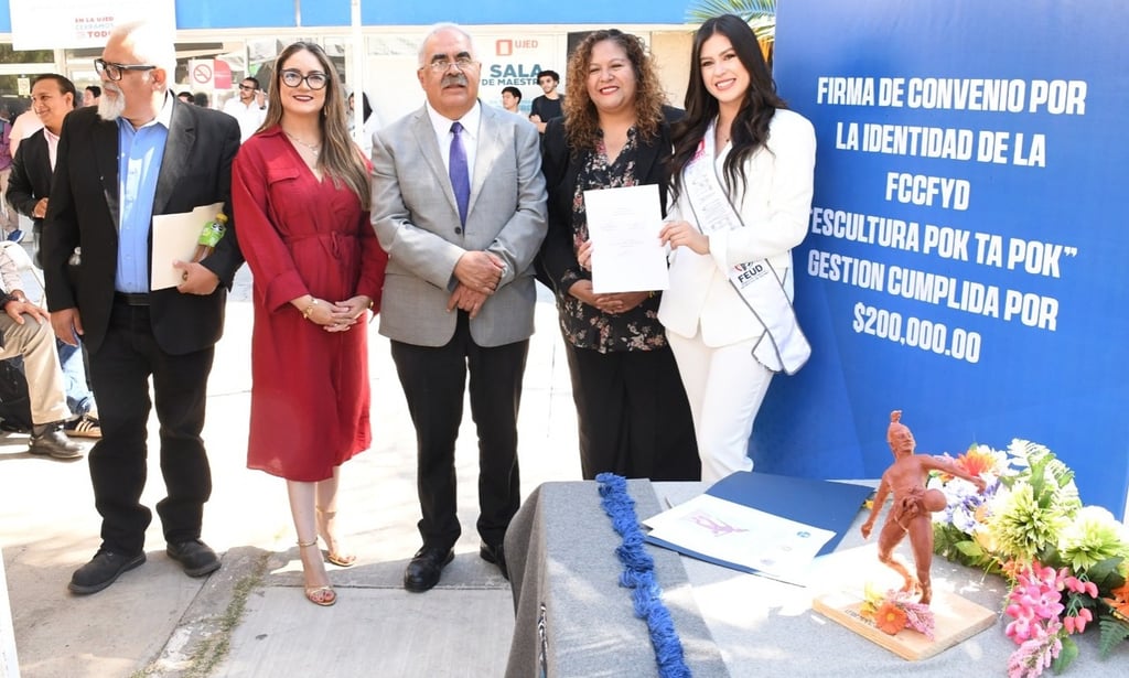 La escultura, que medirá poco más de dos metros, será instalada en la Facultad de Ciencias de la Cultura Física y el Deporte (FCCFYD-UJED).