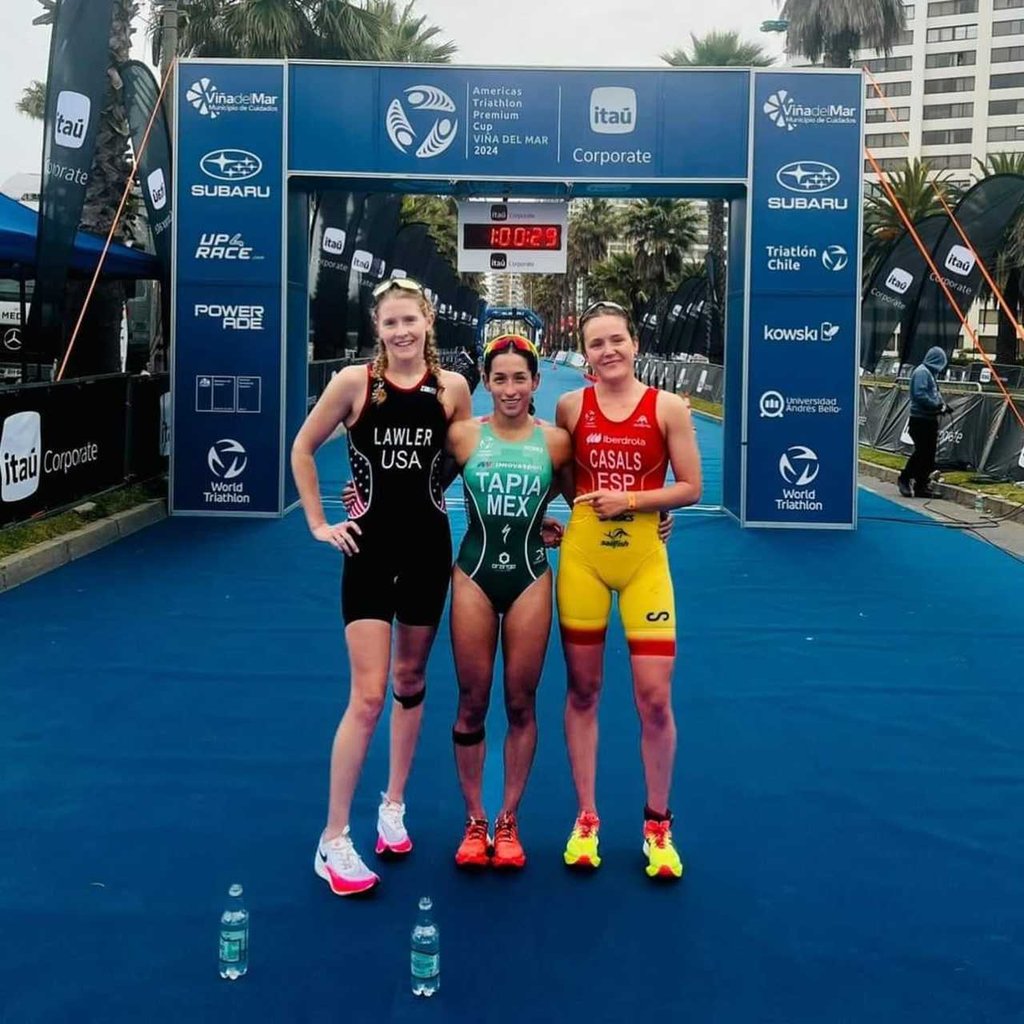 Monarca. Rosa María Tapia  impuso condiciones y obtuvo el primer lugar en Americas Triathlon Premium Cup Viña del Mar.