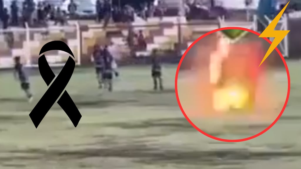 Futbolista muere al ser impactado por un rayo | VIDEO