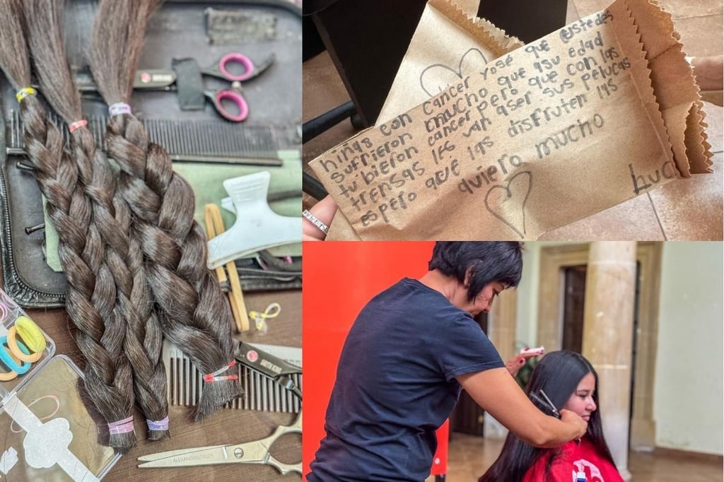 'Espero las disfruten mucho': Donan trenzas para niñas con cáncer en Durango