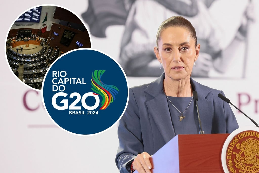 G20: Sheinbaum notifica al Senado su participación en la cumbre a realizarse en Brasil