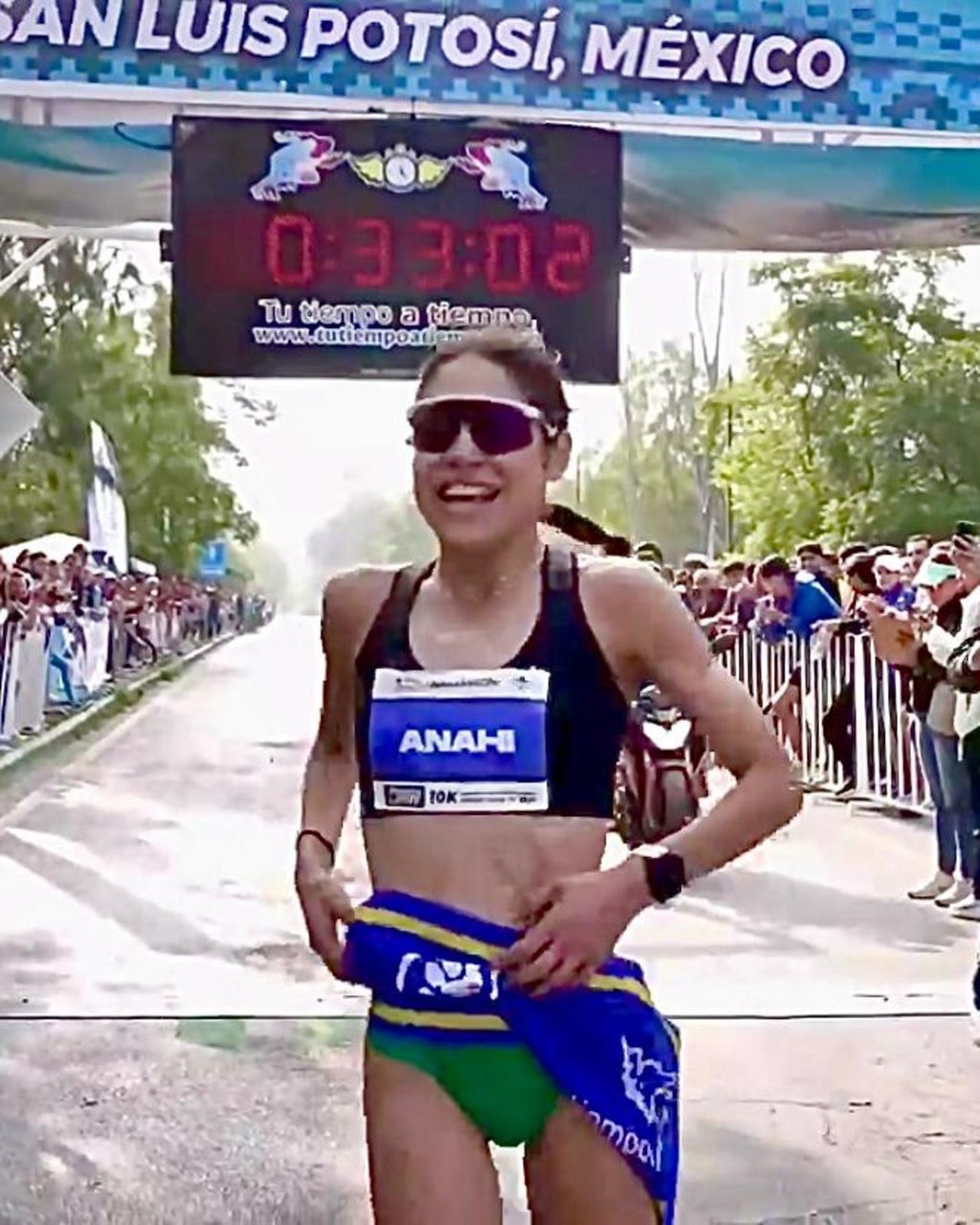 Campeona. Anahí Álvarez conquistó la Carrera 10K Marathon TV, en San Luis Potosí.