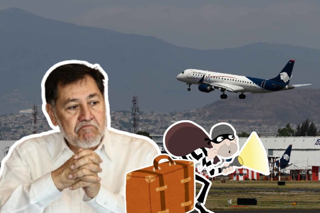 Le dan 'baje' a las pertenencias de Noroña en vuelo de Aeromexico