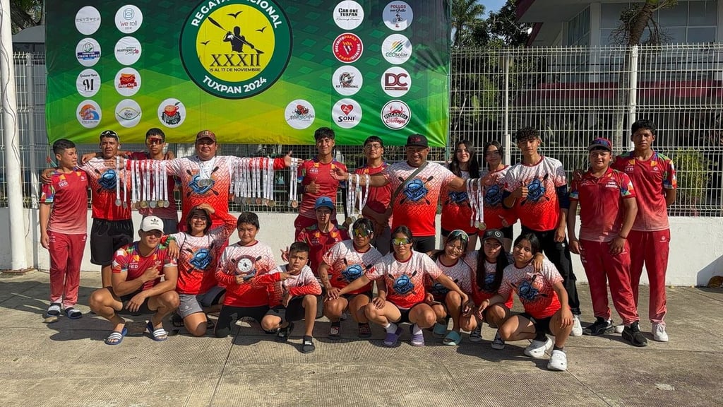 Cargamento. Los canoístas duranguenses se hicieron de metales en la Regata Nacional de Tuxpan, Veracruz.