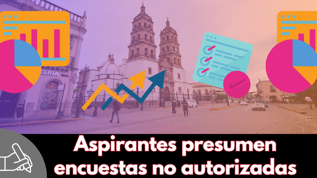 Aspirantes presumen encuestas no autorizadas