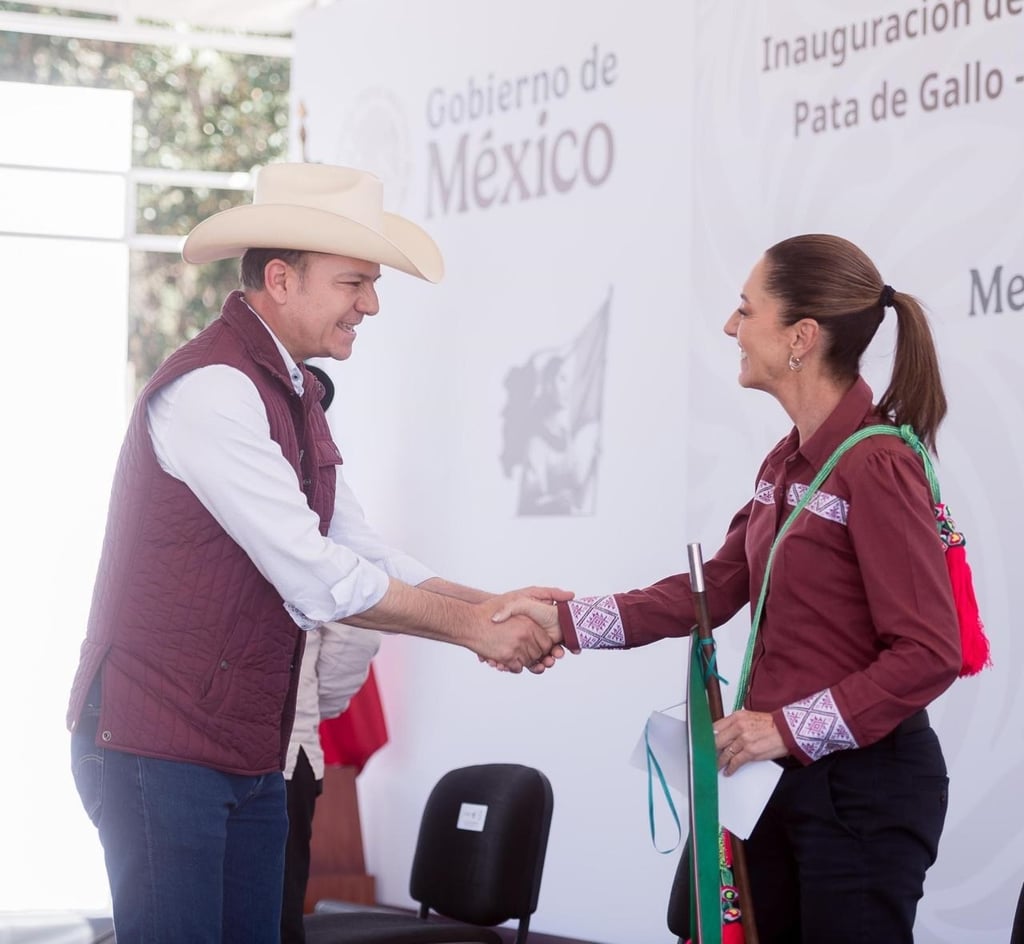 Gestión. En su momento, el gobernador Esteban Villegas le hizo el planteamiento directo a la presidenta Claudia Sheinbaum, que tuvo la disposición de apoyar a Durango.