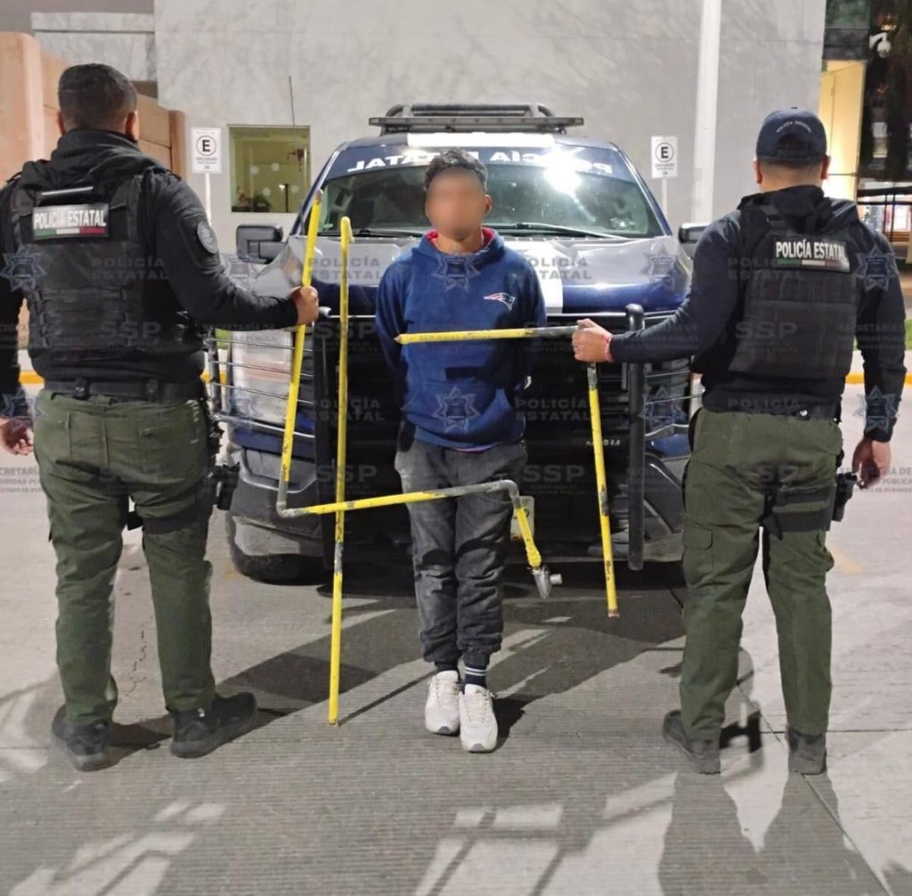 Labor. Estatales detuvieron a un ladrón por robar tubería de cobre de una vivienda de la ciudad de Durango.