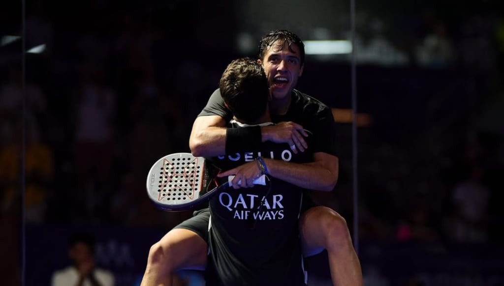 Campeones.  Arturo Coello y Agustín Tapía se coronaron en el México Major Premier Pádel. 