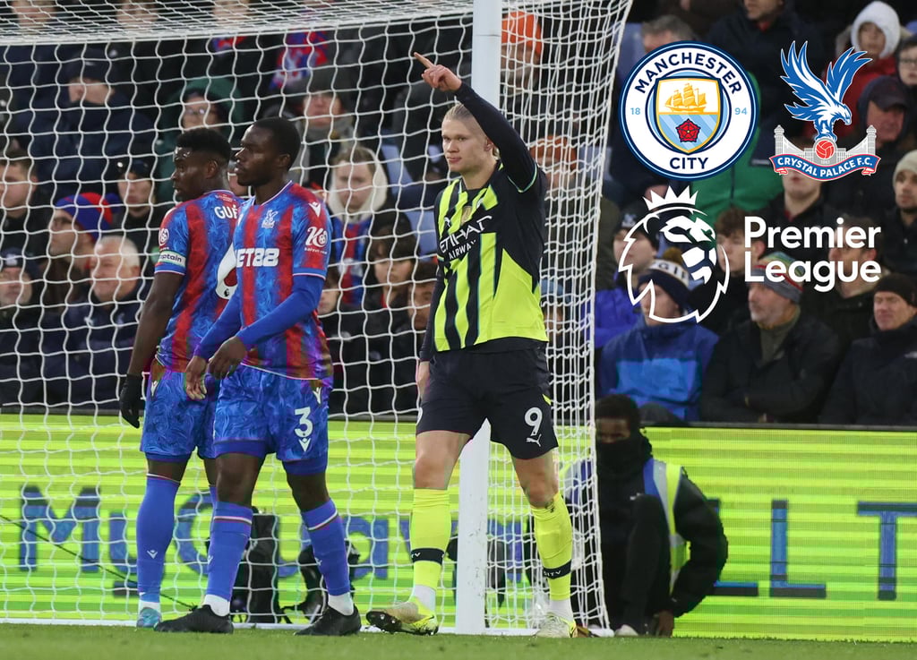 Manchester City empata 2-2 ante el Crystal Palace por la Premier League