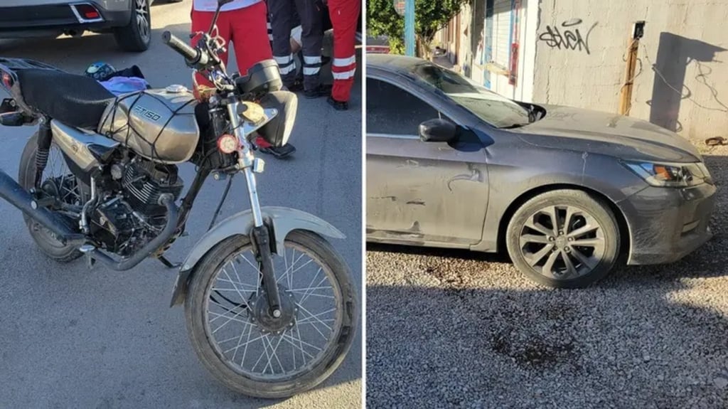 Accidente. El joven motociclista salió proyectado a la cinta asfáltica, donde terminó tendido.