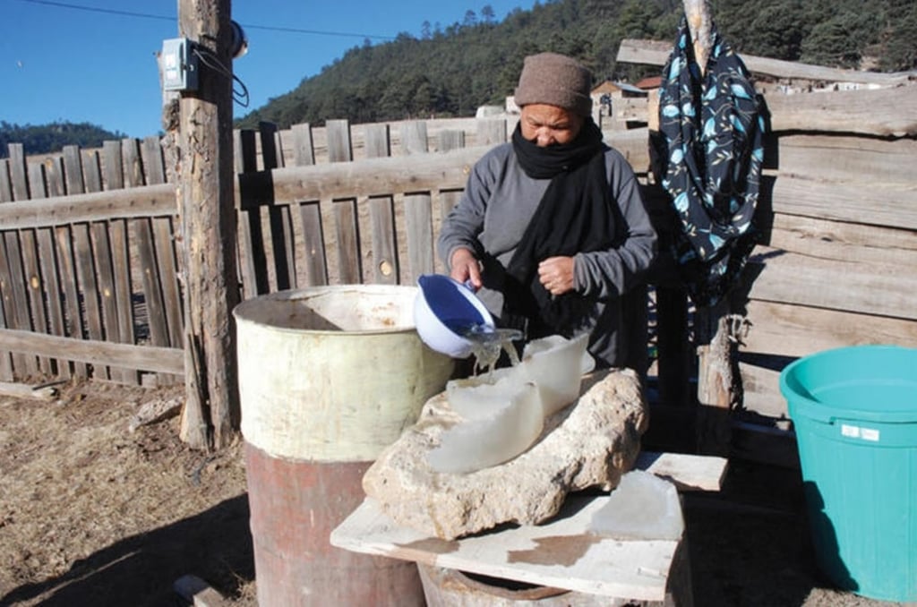 Clima. Las temperaturas en la zona serrana de Durango siguen siendo las más bajas del país; son gélidas, de 15 grados bajo cero.