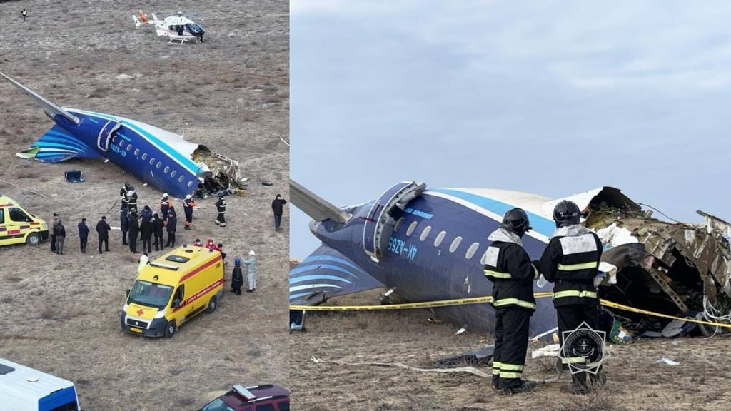 Avión de Azerbaijan Airlines fue alcanzado por misil ruso, según funcionario de EU