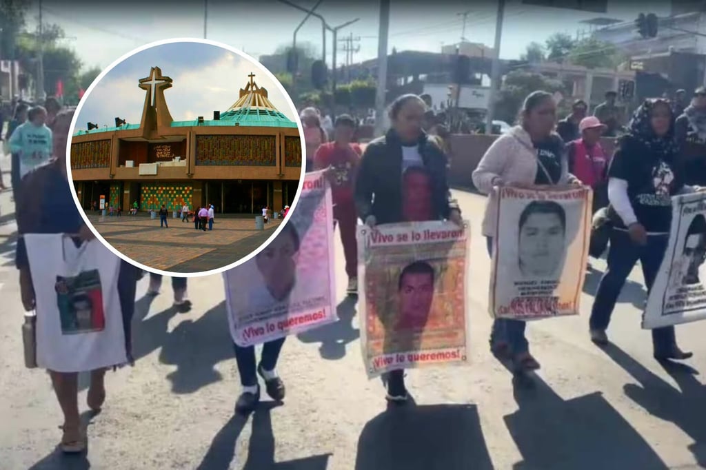 Caso Ayotzinapa: Padres de normalistas marchan a la Basílica de Guadalupe; exigen cárcel para los responsables