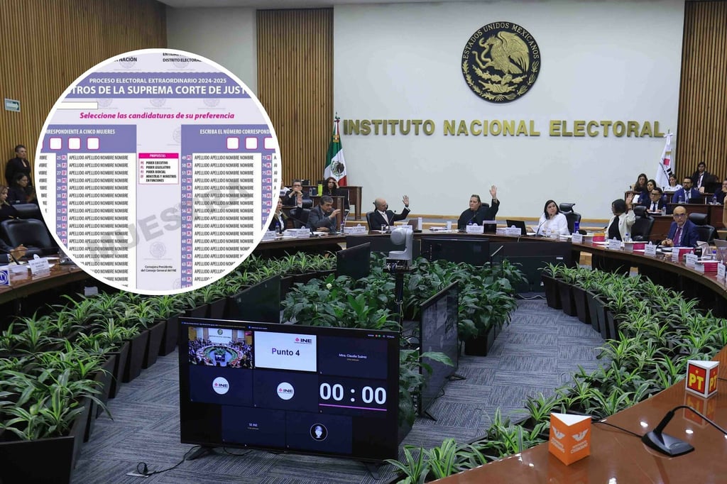 Elección de Jueces: INE aprueba 4 de 6 diseños de boletas; pendientes las de jueces y magistrados