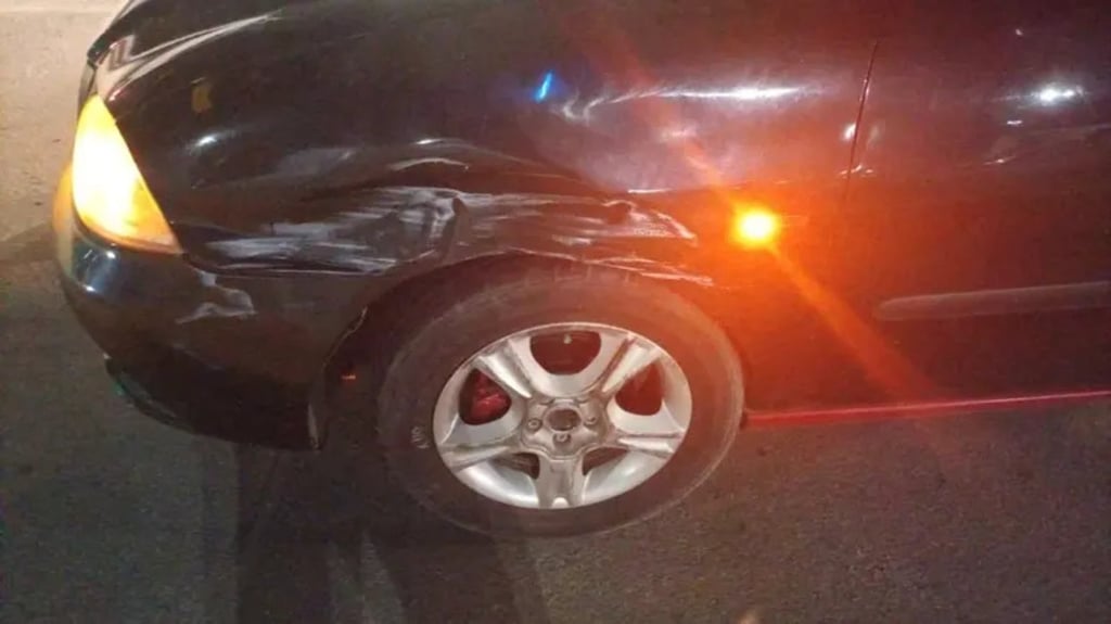 Crónica. La noche del martes 31 de diciembre del 2024 se registró un choque por alcance sobre el bulevar Miguel Alemán.