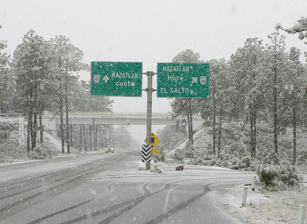 Otros 14 municipios de Durango también podrían presentar nevadas esta semana