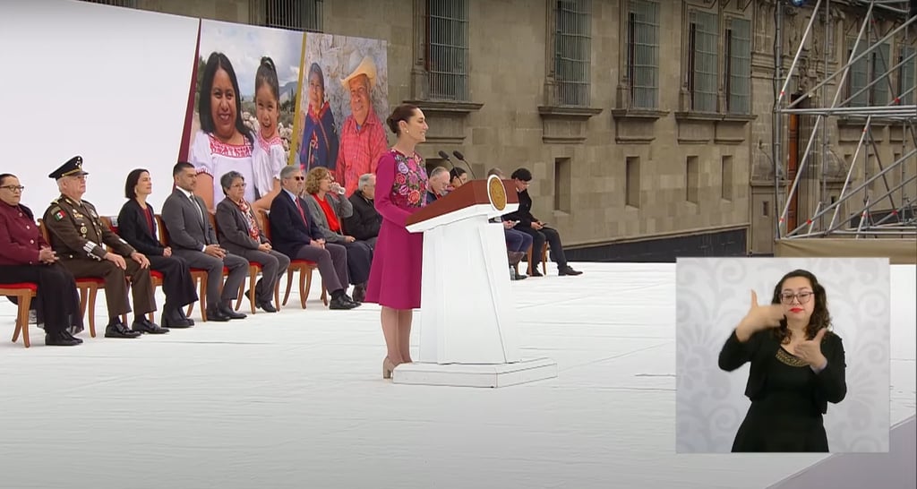 Desde el Zócalo, Claudia Sheinbaum ofrece informe a 100 días de su gobierno