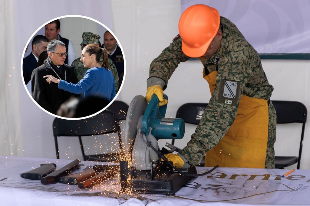 ‘A trabajar para que las armas callen’; Iglesia reconoce programa de desarme de Sheinbaum