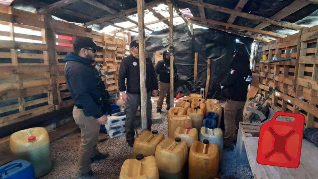 Aseguran en cateo más de 400 litros de hidrocarburo en Gómez Palacio