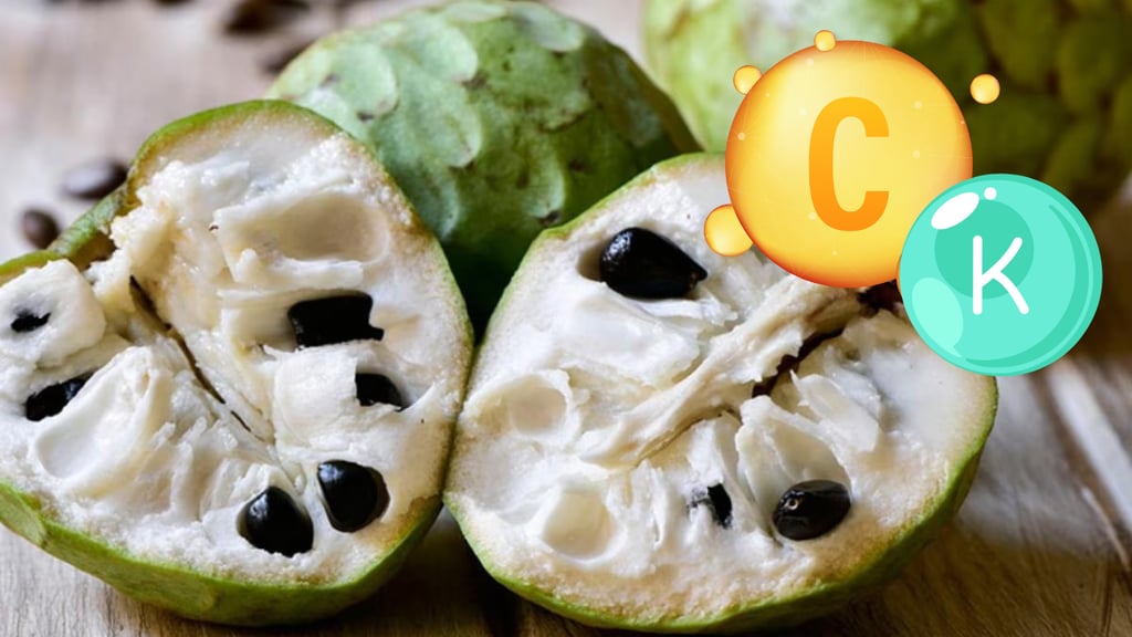 Chirimoya, la mejor fuente de vitamina C y potasio