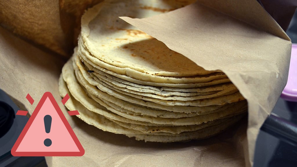 Alertan sobre posibles daños a la salud por consumo de tortillas 'pirata'