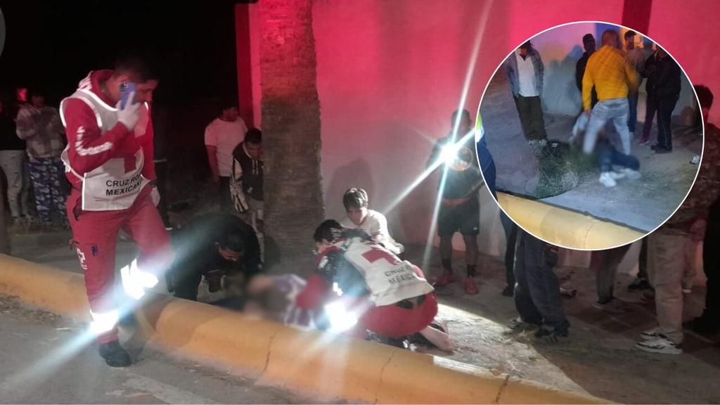 Choque de motocicleta contra una palmera deja 3 adolescentes lesionados en Lerdo