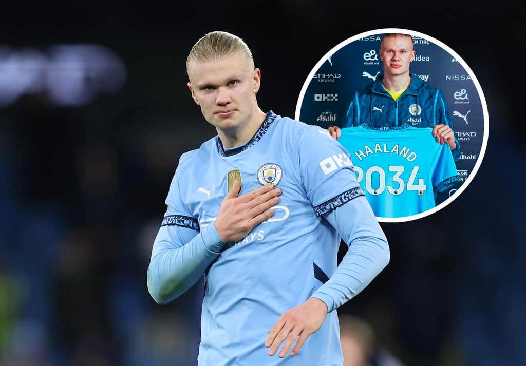 Manchester City renueva el contrato de Erling Haaland hasta el 2034; este será su nuevo salario