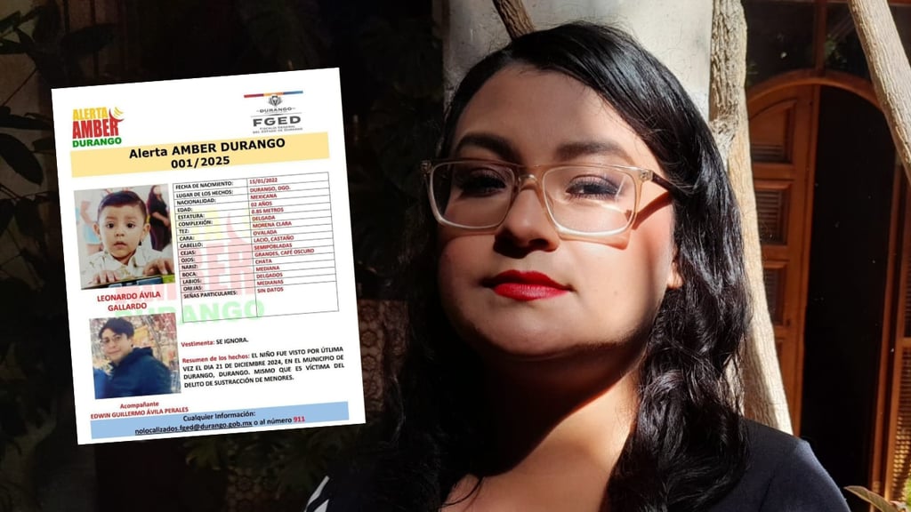 Alerta Amber: mujer viajó de CDMX a Durango para buscar a su hijo; lleva un mes sin verlo