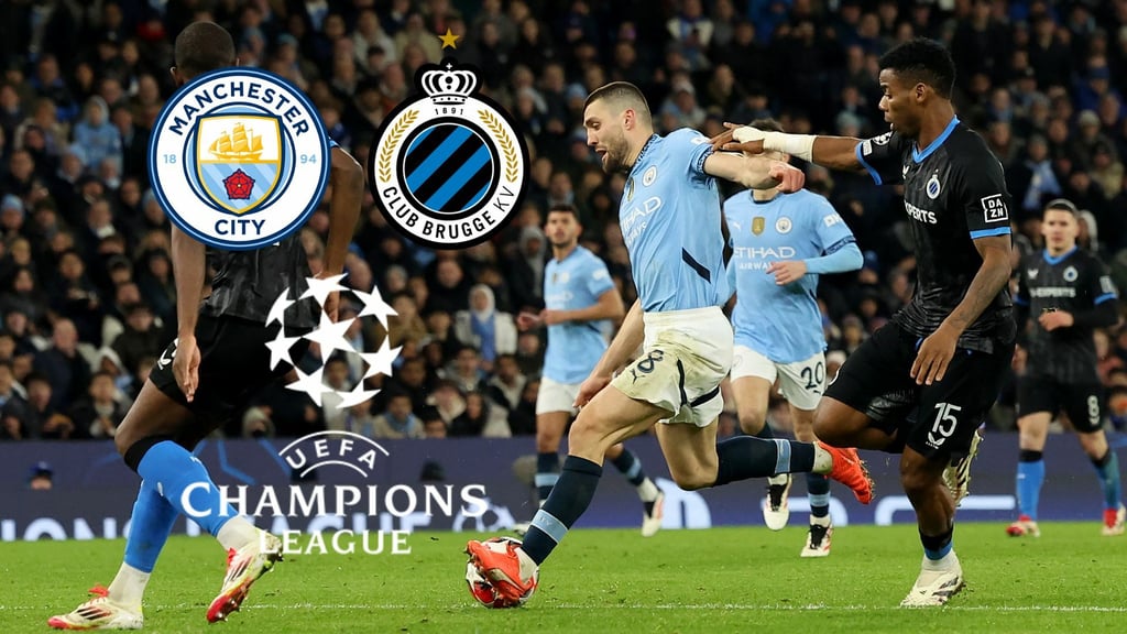 Manchester City derrota al Club Brugge y se clasifica a los playoffs de la UEFA Champions League