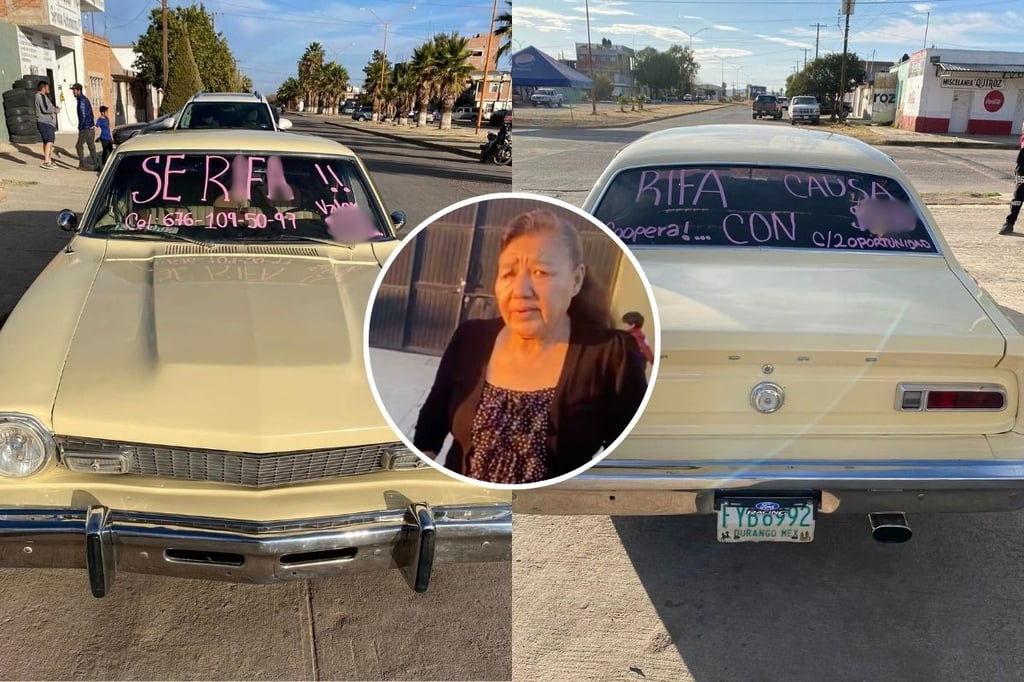 Familia duranguense rifará auto clásico para costear operación de la señora Mary