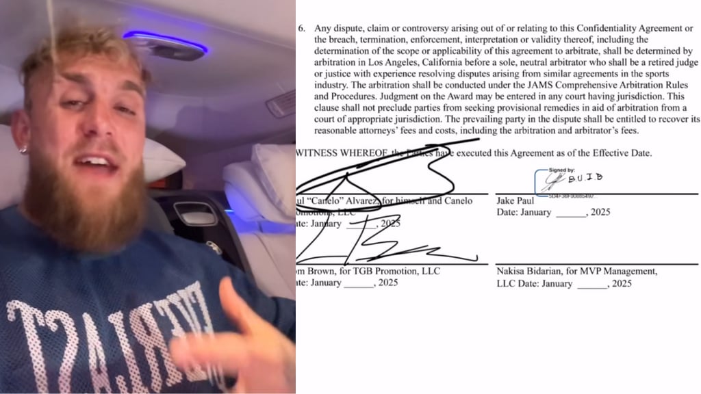 'Defraudas a tus fans', Jake Paul al exponer contrato firmado por Canelo Álvarez | VIDEO