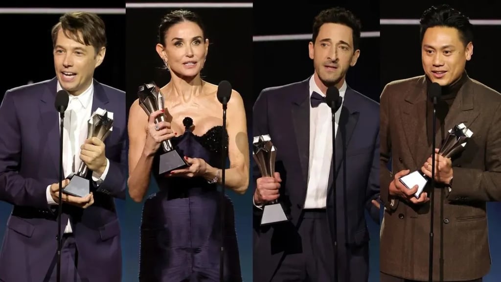 ‘Anora’ y otros ganadores en los Critics Choice Awards 2025