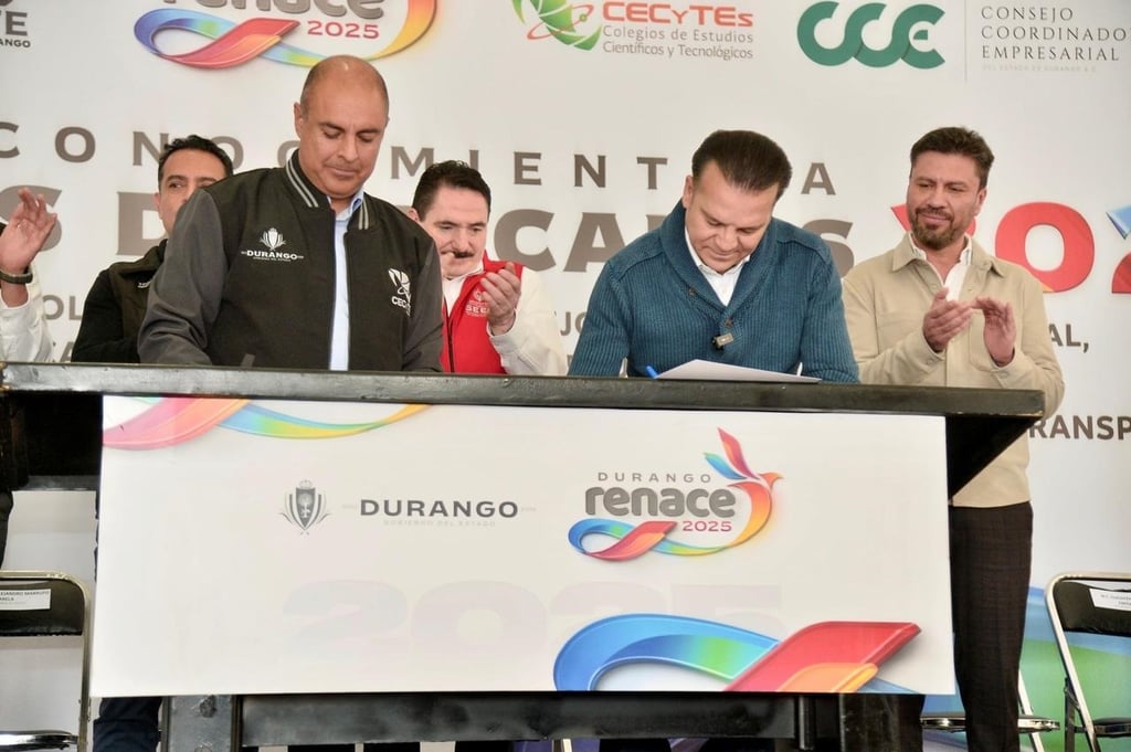 Evento. El gobernador Esteban Villegas Villarreal concretó la firma de Colaboración con el Consejo Coordinador Empresarial (CCE), con el objetivo de fortalecer y escalar al modelo de Educación Dual.