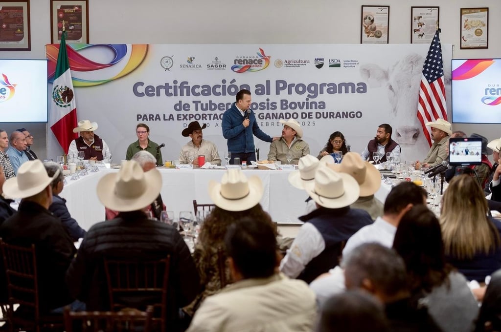 Mensaje. El gobernador Esteban Villegas Villarreal destacó que la visita de inspección de USDA permitirá demostrar los avances de Durango en materia de sanidad animal.
