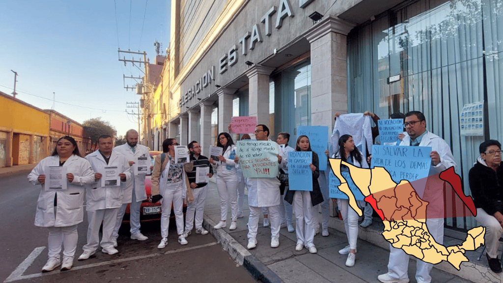Médicos residentes de Durango que irían a Sinaloa fueron reasignados a Zacatecas, SLP y Chihuahua