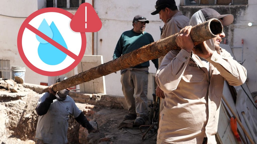 AMD: Continúan trabajos que limitan servicio de agua en algunos sectores de Durango