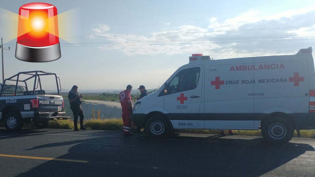 Fuerte choque en carretera de Cuencamé deja cuatro lesionados