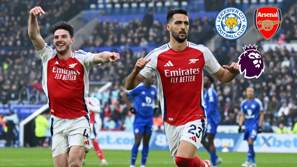 Premier League: Mikel Merino le da la victoria al Arsenal con doblete ante el Leicester City