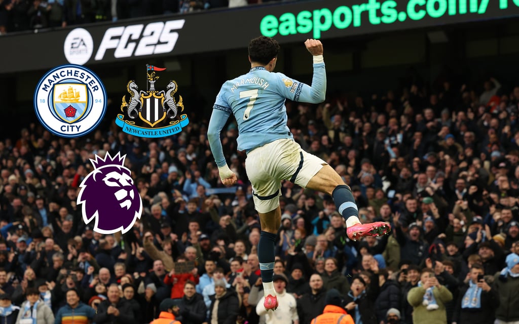 Premier League: Omar Marmoush guía al Manchester City con un hat-trick ante el Newcastle
