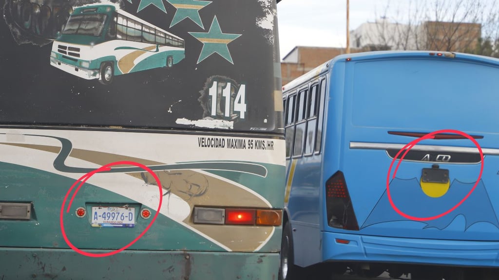 Transporte público en Durango: Algunas unidades aún no actualizan sus placas
