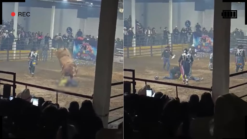 Así fue el momento en que joven resultó lesionado durante rodeo en Durango | VIDEO