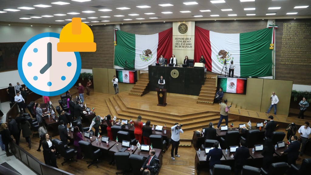 Congreso de Durango: van por jornada laboral de 40 horas a la semana