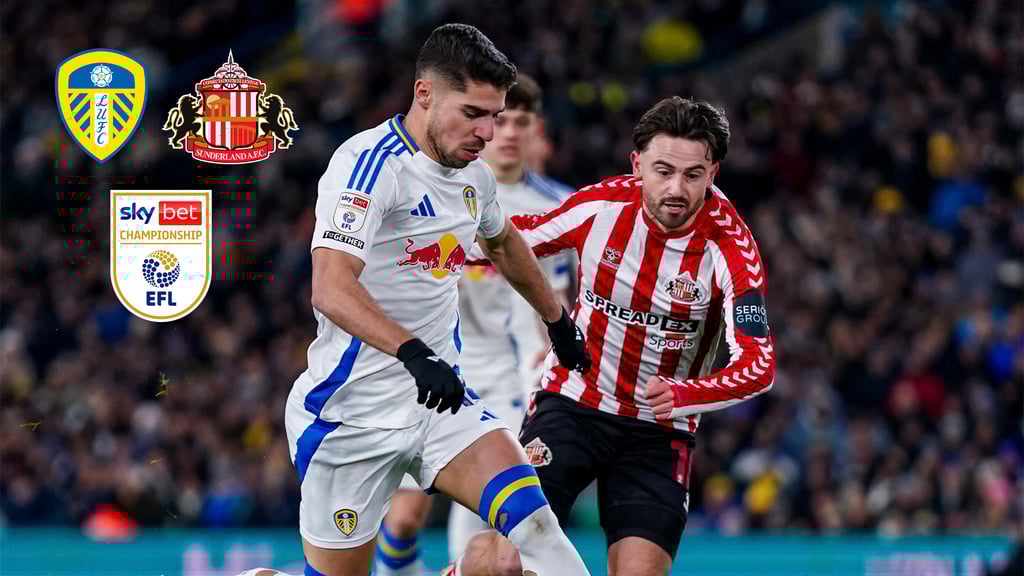 Premier League: Leeds United gana ante el Sunderland en el último minuto y ahora es líder
