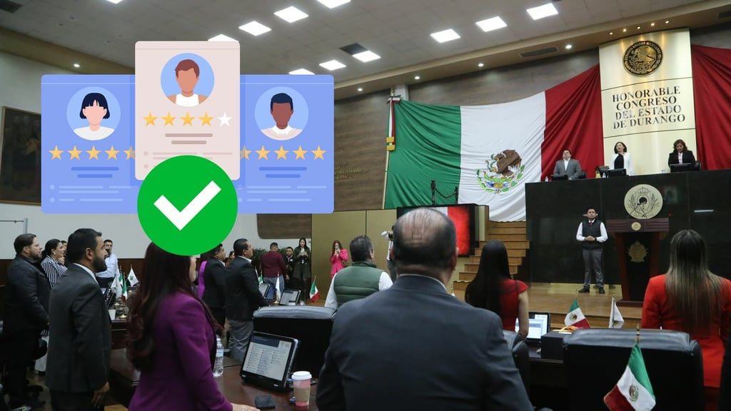 Congreso aprueba lista de aspirantes a cargos del Poder Judicial de Durango